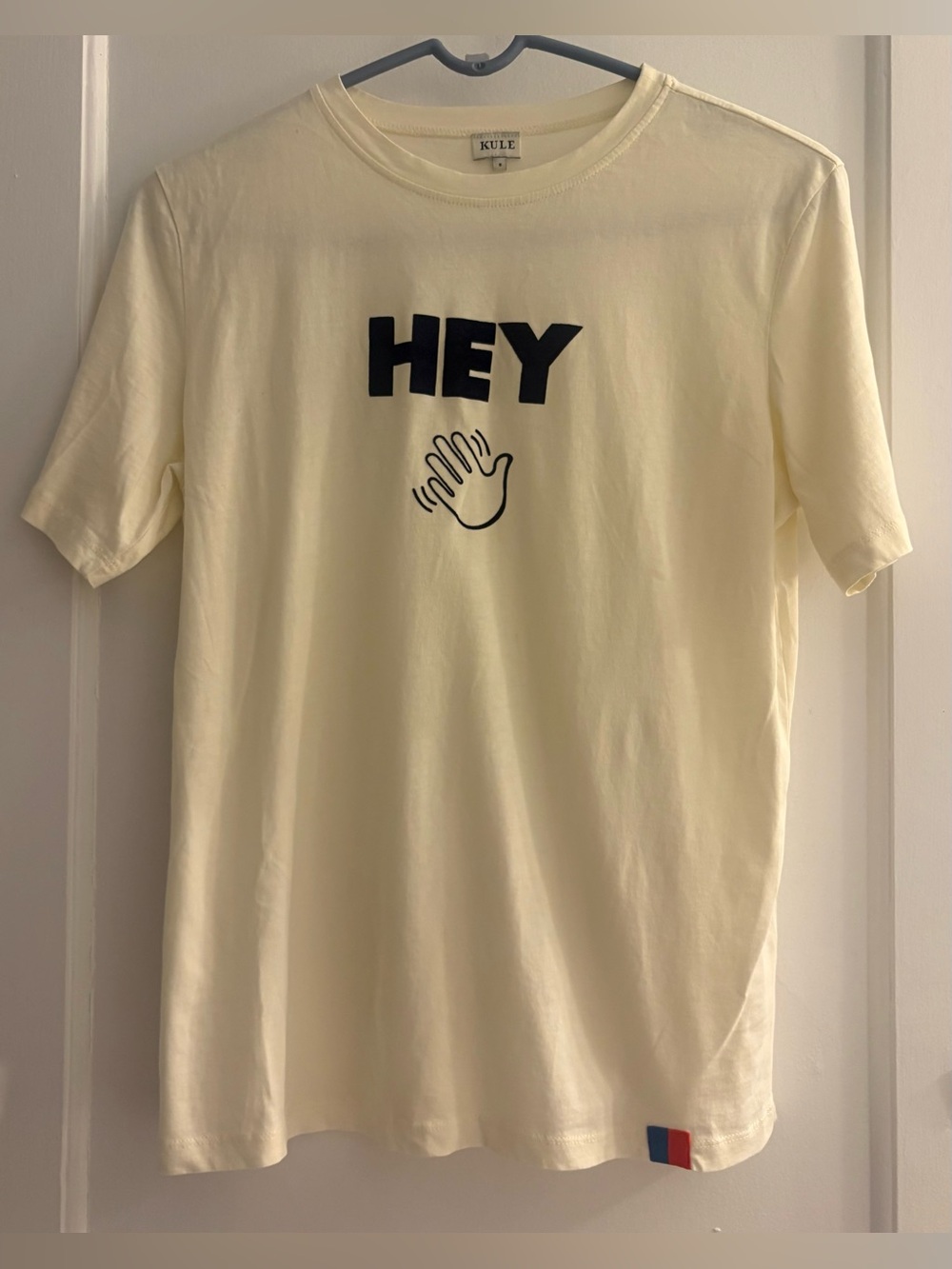 KULE Modern "Hey" T-Shirt 100% Organic Cotton Size Small
